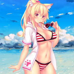 Кошкодевочки в купальниках. Тиффи неко. Tiffy этти. Tiffy неко. Tiffy NOTTYTIFFY