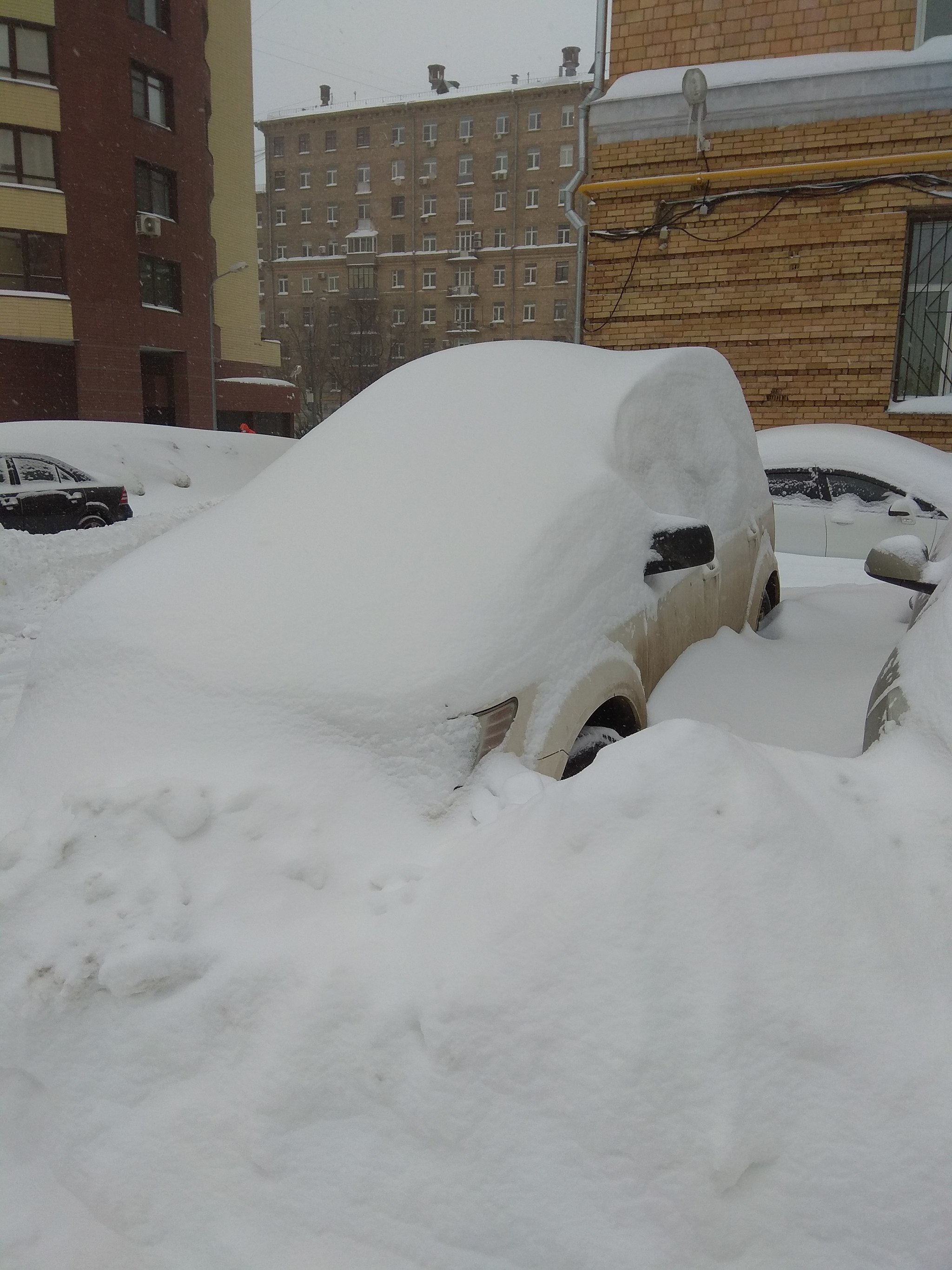 Снегопад в Москве | Пикабу