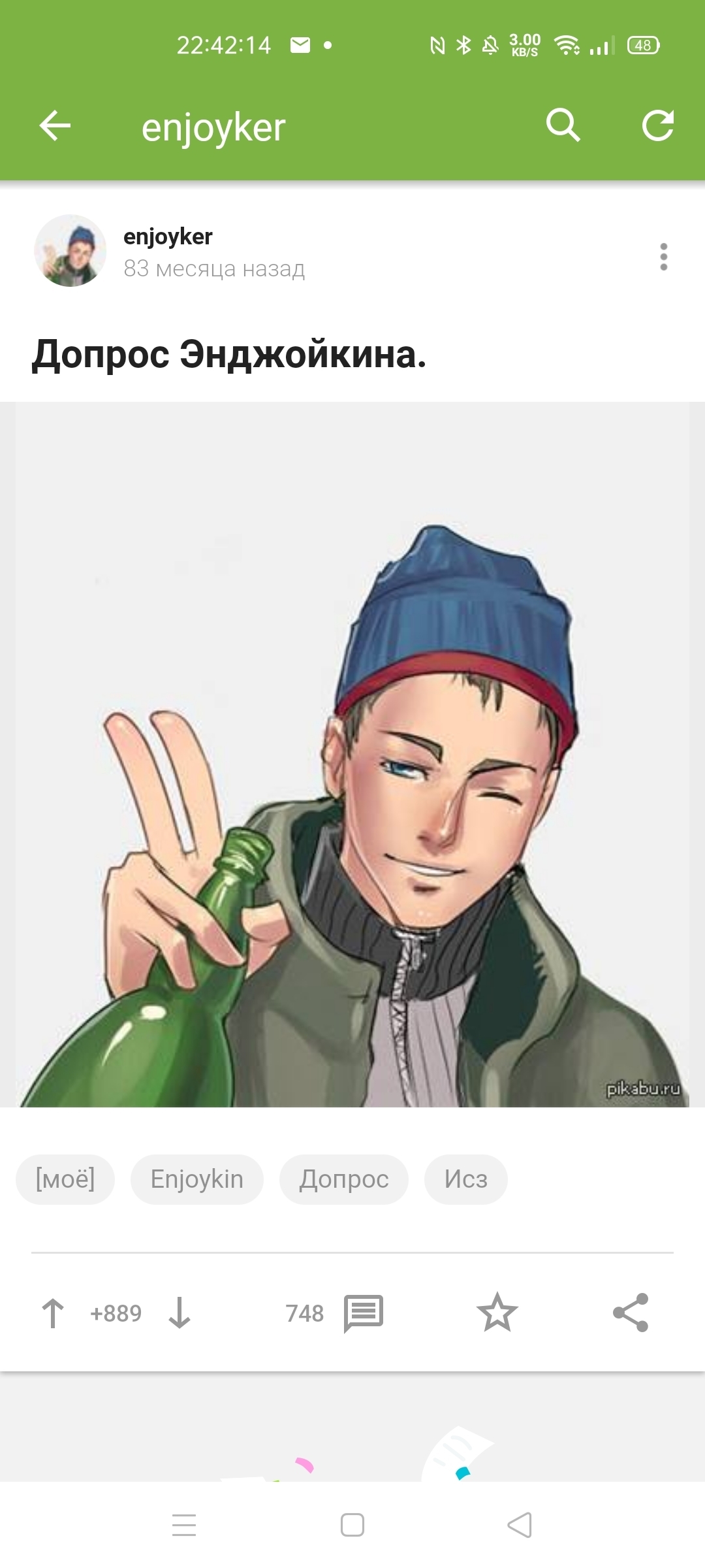 Энджойкин идущий