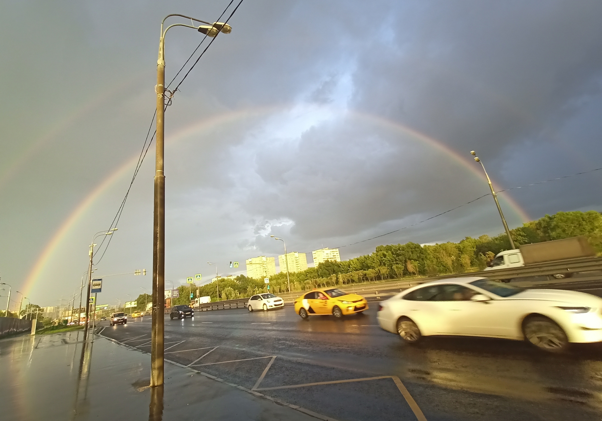 Радуга в Москве | Пикабу