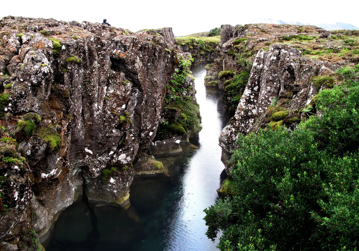 Место, где можно провалиться в трещину между континентами Исландия, Природа, Вода, Геология, Яндекс Дзен, Длиннопост