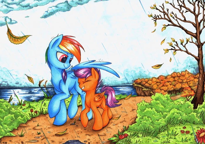   My Little Pony, Rainbow Dash, Scootaloo