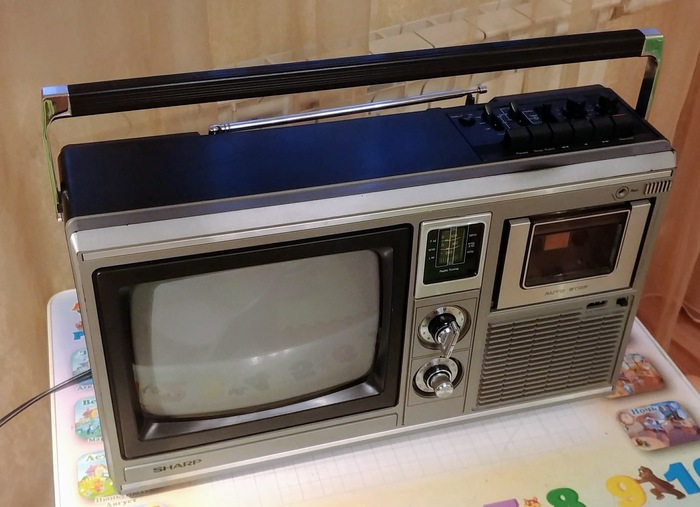 Кассетник с телевизором. Бывает Аудиотехника, Ретро, Кассетный магнитофон, Длиннопост