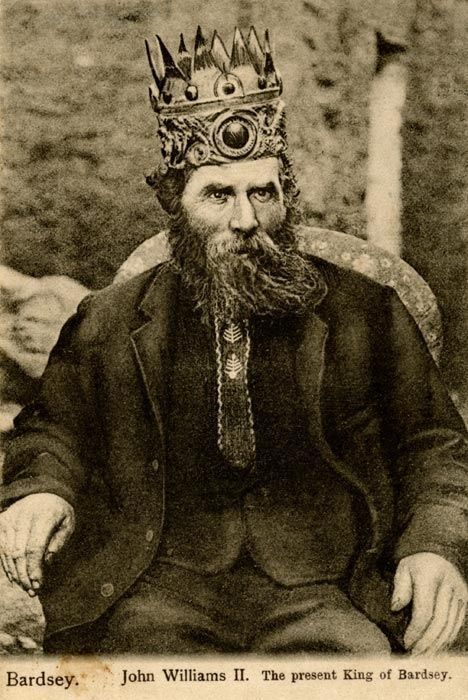 Король островного королевства Бардсея Иоанн Вилльямс Второй около 1900 года
