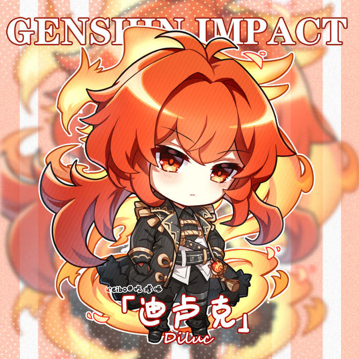      Genshin Impact, , , Anime Art, Diluc (Genshin Impact), Keqing (Genshin Impact), Razor, Paimon (Genshin Impact), Barbara (Genshin Impact), Klee (Genshin Impact), Amber, Fischl (Genshin Impact)