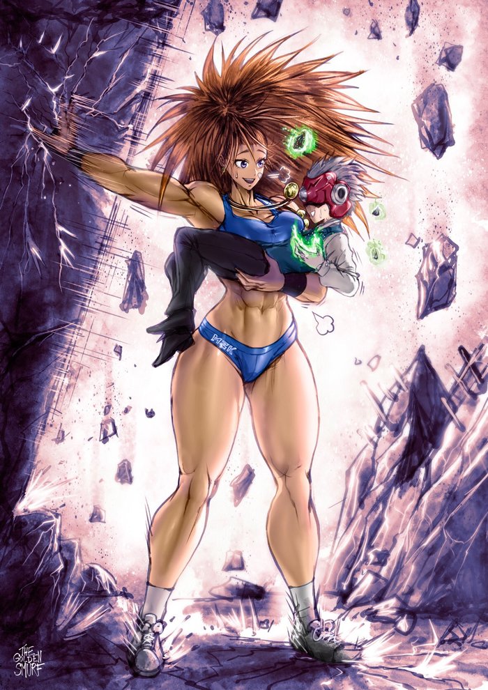 Mizuki & Gearsper  , , Muscleart, Captain mizuki, Onepunchman, , Anime Art, Thegoldensmurf