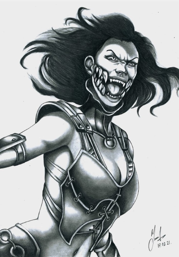 Mileena Mortal Kombat, Hunger