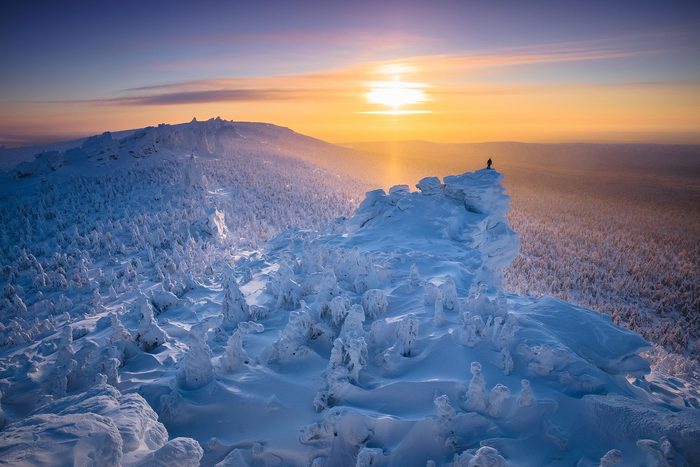 Помяненный Камень на закате, Пермский край