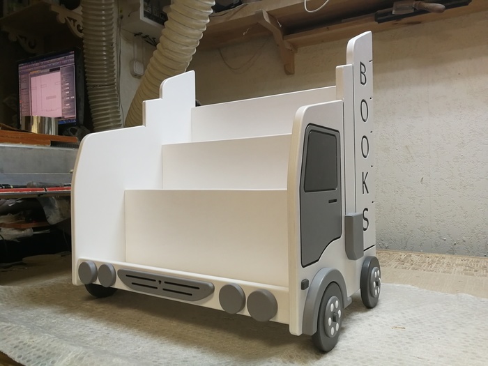 Процесс и технология изготовления нашего грузовика для книг ЧПУ, Столярка, Работа с деревом, Своими руками, Производство, Для начинающих, Мат, Длиннопост, Рукоделие с процессом