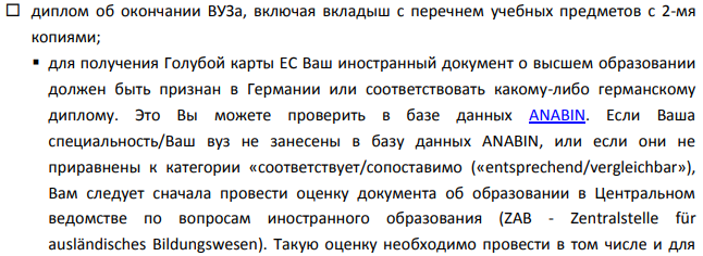 Биография для консульства германии образец