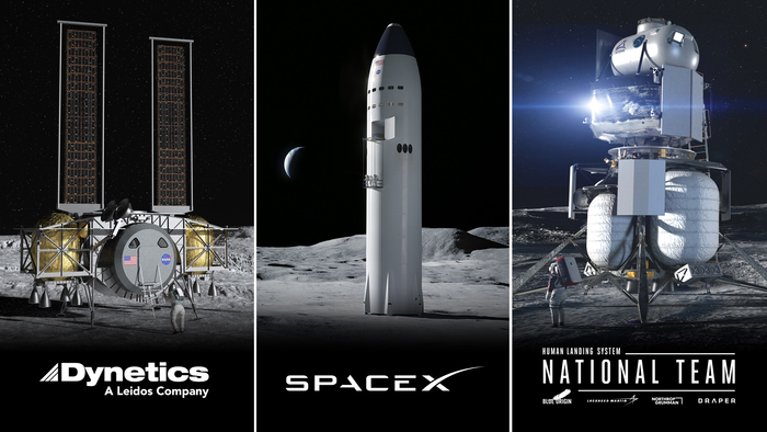 NASA               SpaceX, NASA, Blue Origin, Dynetics, , , , , , 