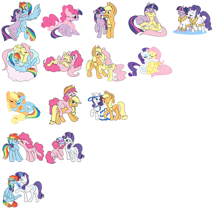  My Little Pony, Mane 6, Twilight Sparkle, Rainbow Dash, Rarity, Fluttershy, Applejack, Pinkie Pie