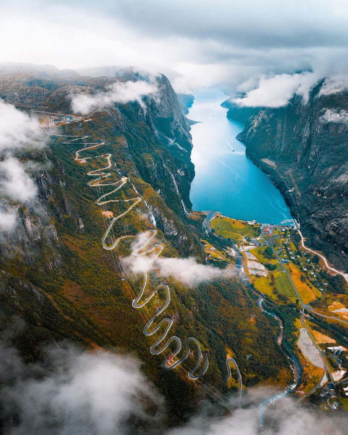 Lysefjord дорога