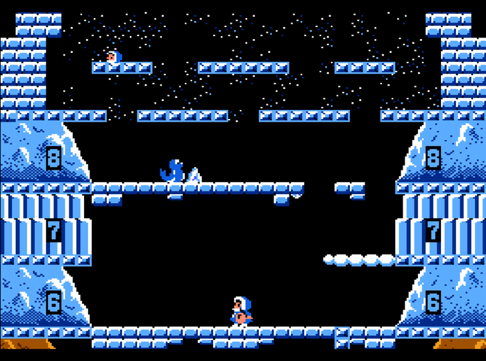 Игры 90 на денди. Айс климбер Денди. Игра на Денди Ice Climber. Ice Climber 1985. Денди Эскимосы.