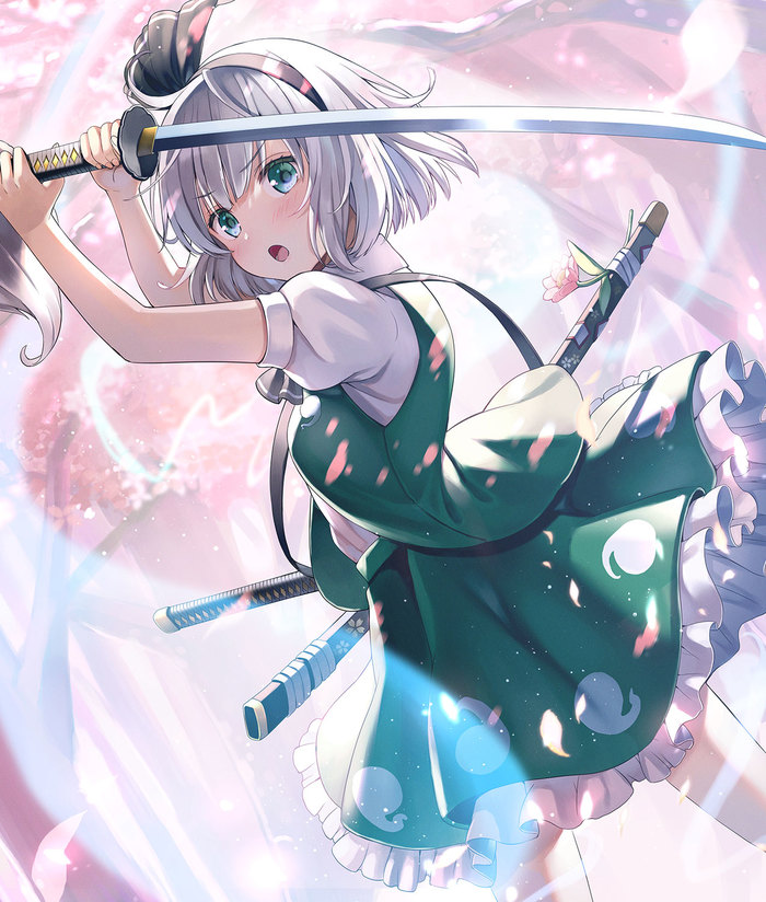  Touhou, Konpaku Youmu, Anime Art, , , , Yuuka Nonoko