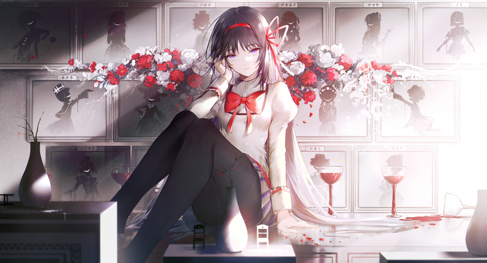 Homura , Anime Art, , Akemi Homura, Mahou Shoujo Madoka Magica, 