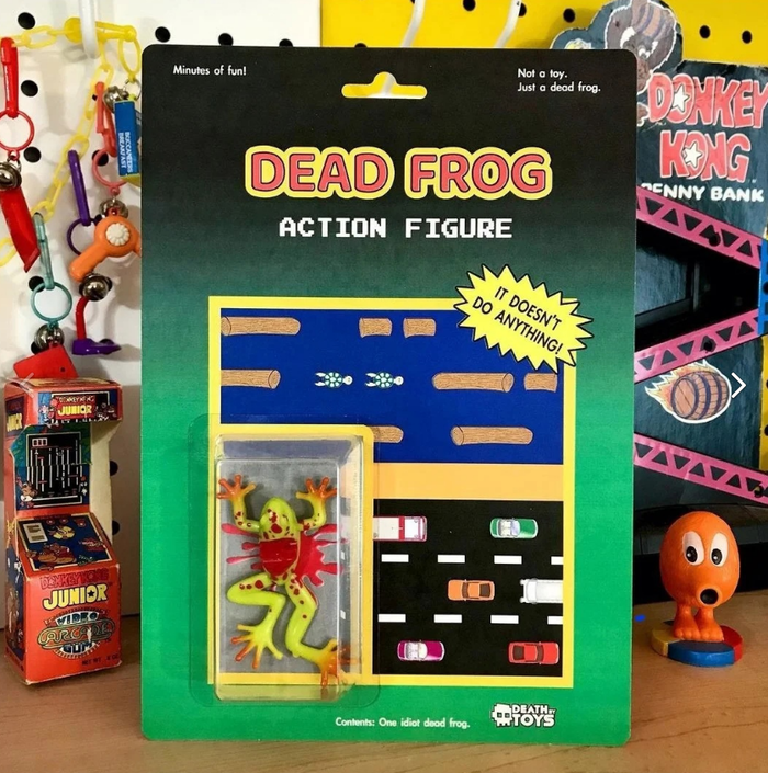 "One idiot dead frog" , , , , 