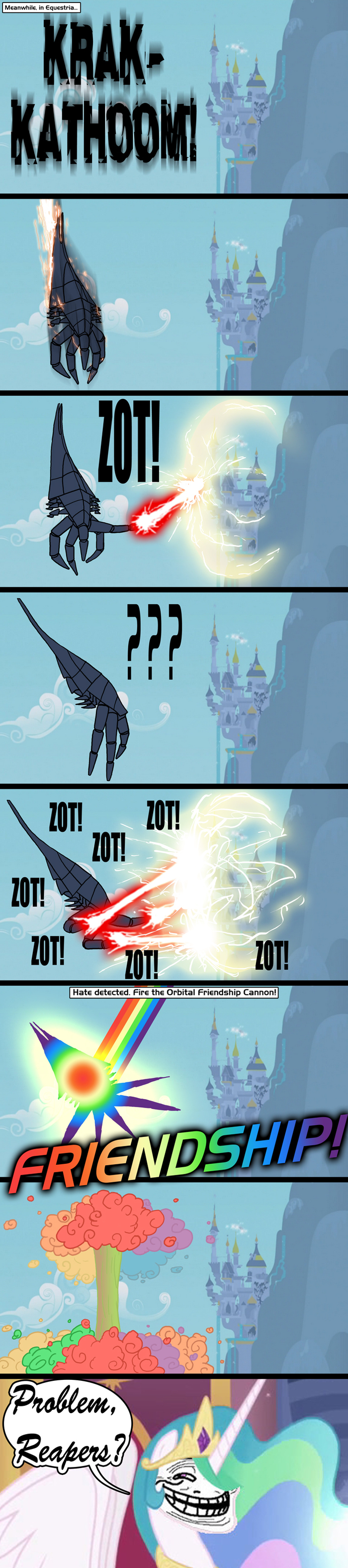         My Little Pony, Princess Celestia, Mass Effect, , , , MLP Crossover, Canterlot, 