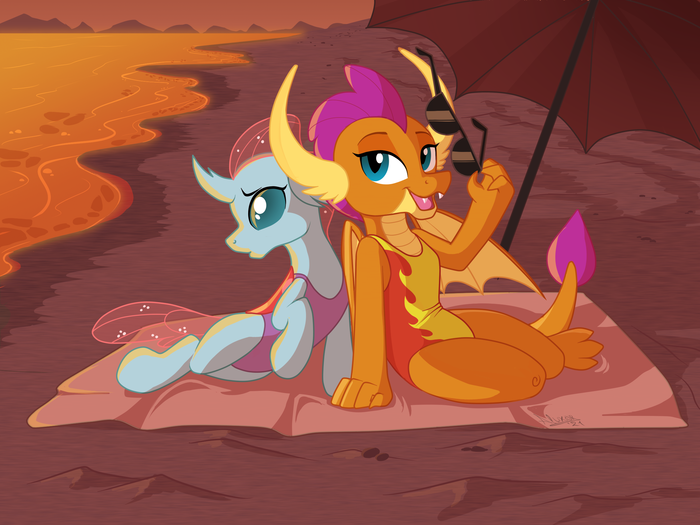     My Little Pony, Ocellus, Smolder, , -