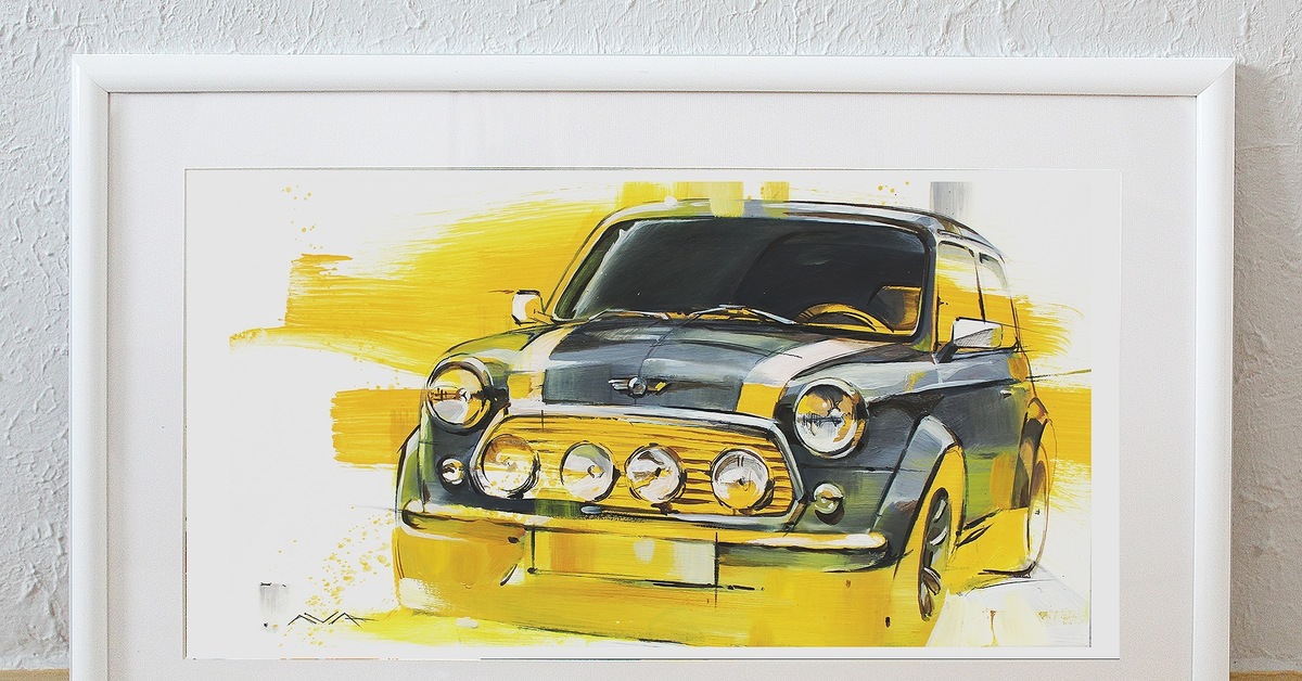 Картина по номерам mini cooper