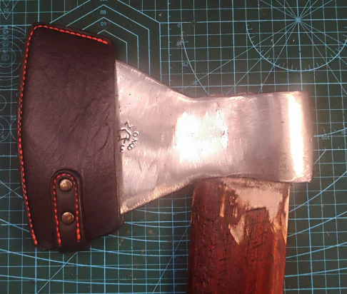 Защита полировки топора Кожа, Изделия из кожи, Кожевенное ремесло, Ручная работа, Рукоделие, Рукожоп, Длиннопост, Своими руками, Топор, Чехол, Рукоделие с процессом