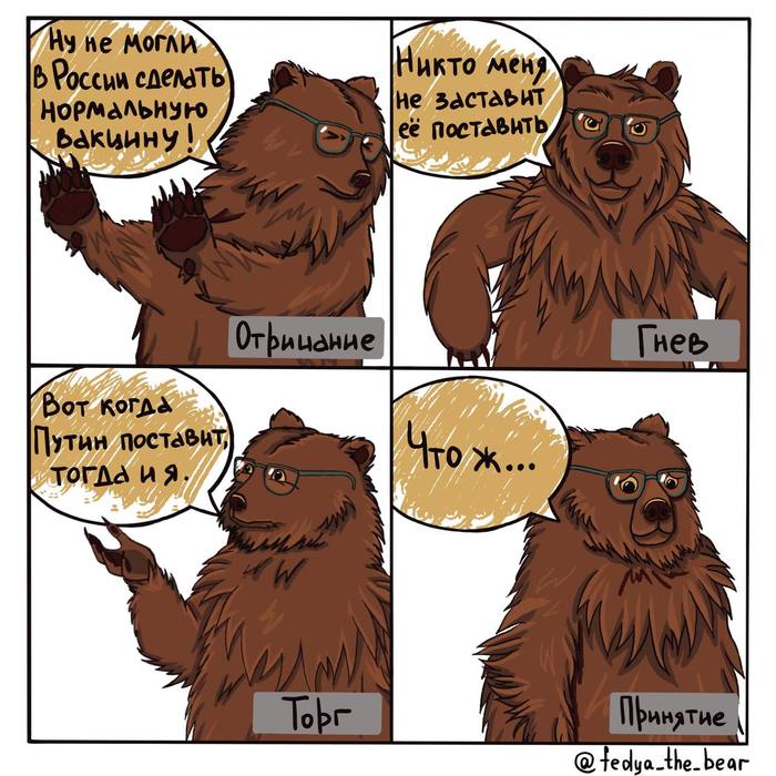 Стадии принятия вакцины от Короны