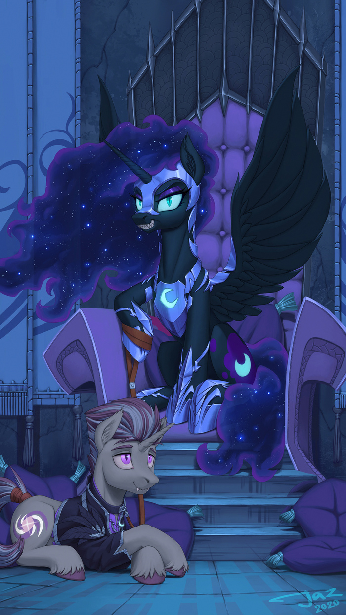 Night Star Dominion My Little Pony, Nightmare Moon, Original Character, Batpony, 1jaz