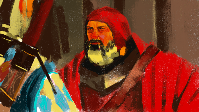 ...вродь как он духов видит. И с козой еб...