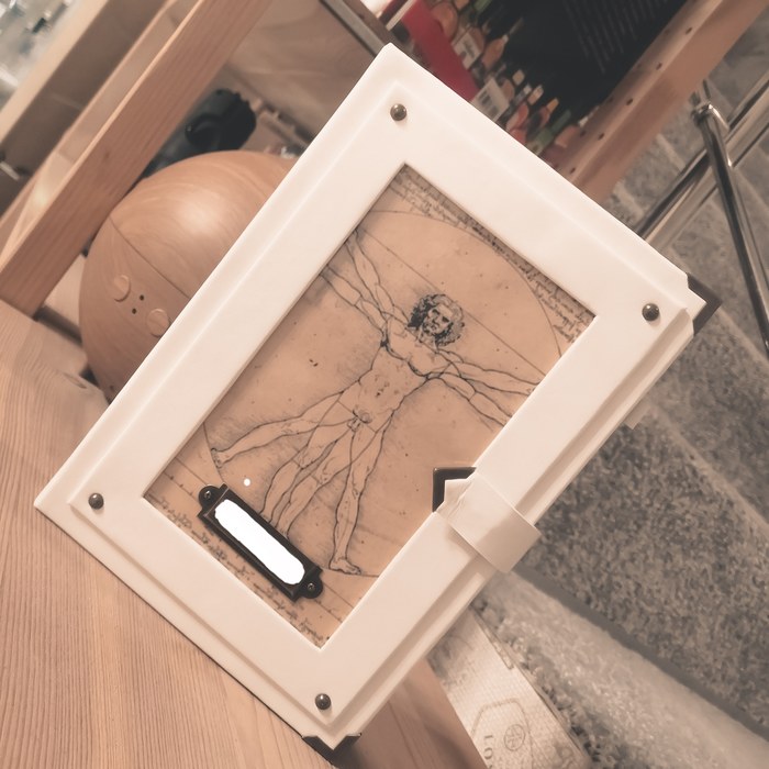 Блокнот ручной работы "Витрувианский человек"