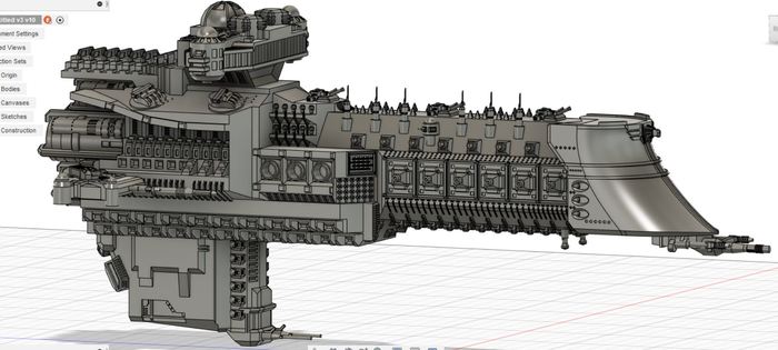      40 | Warhammer 40k space ship 3D, , , ,  , , Warhammer,  , Fusion 360, Wh Art, Wh Miniatures, 