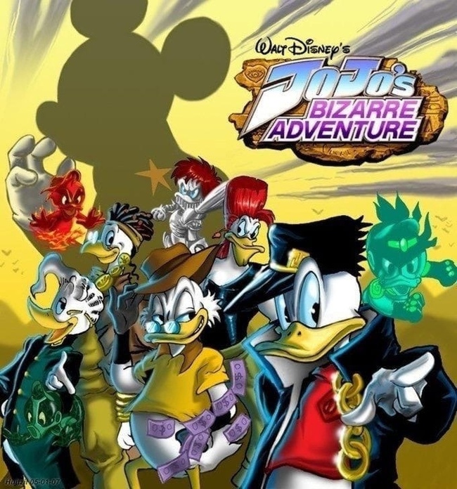    ^_^  , Jojos Bizarre Adventure, JoJo Reference, Walt Disney Company