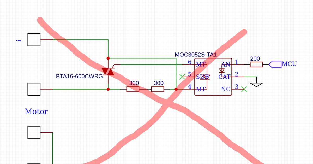 Прямое управление симистором с микроконтроллера | Пикабу