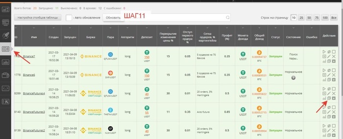 Работа с торговым криптовалютным ботом Revenue Криптовалюта, Бот, Длиннопост
