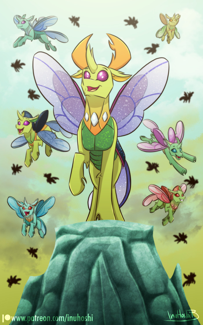 New Era of the Changelings My Little Pony, Changeling, King Thorax, Inuhoshi-to-darkpen