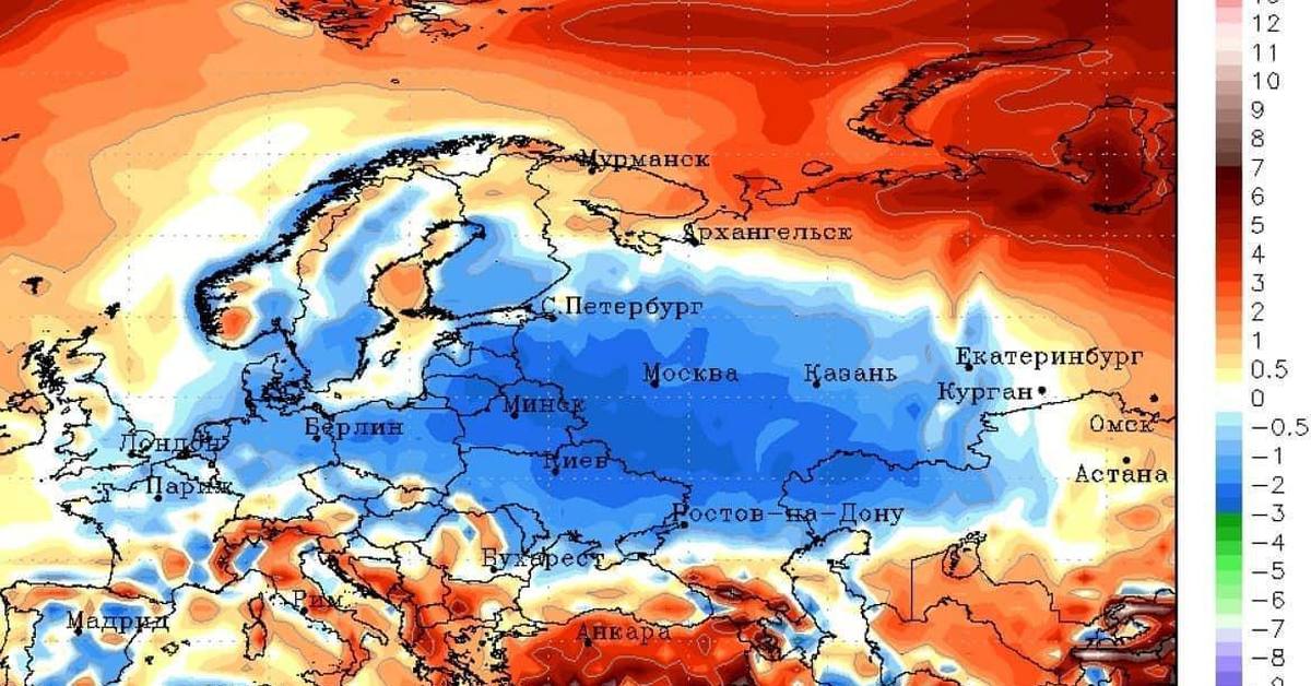 Карта температуры онлайн