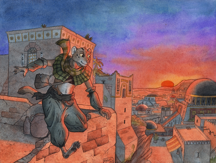 Song of the Eastern Sands , Furry Art, , , , , , 0laffson