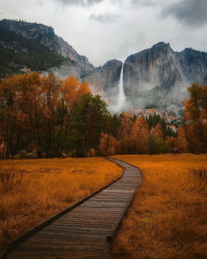 Национальный парк Йосемити, США США, Фотография, Природа, Красота, Красота природы, Горы, Водопад, Парк Йосемити, Национальный парк, Осень, Пейзаж