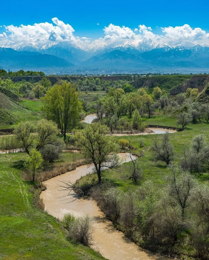 Алматы, Бурундай Алматы, Казахстан, Горы, Природа, Весна