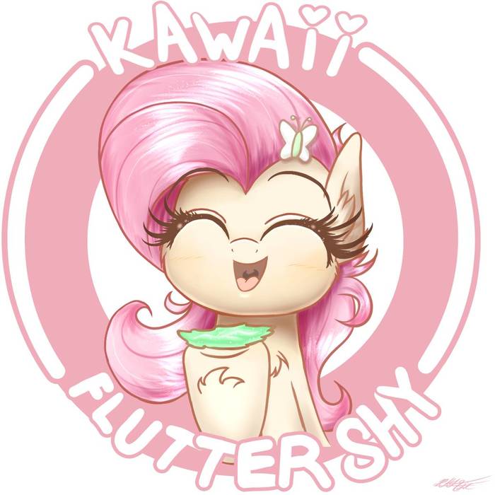  ! My Little Pony, Fluttershy, Anime Art