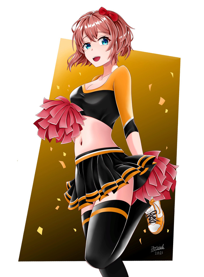     Doki Doki Literature Club, Sayori, Natsuki, Yuri DDLC, Monika (Doki Doki), Anime Art, ,  , 