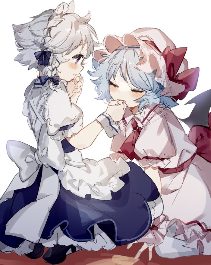  Touhou, Remilia Scarlet, Izayoi Sakuya, Anime Art, , X (Twitter)