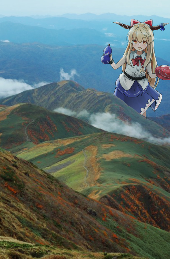 Shingeki no Suika , Touhou, Anime Art, , Ibuki Suika