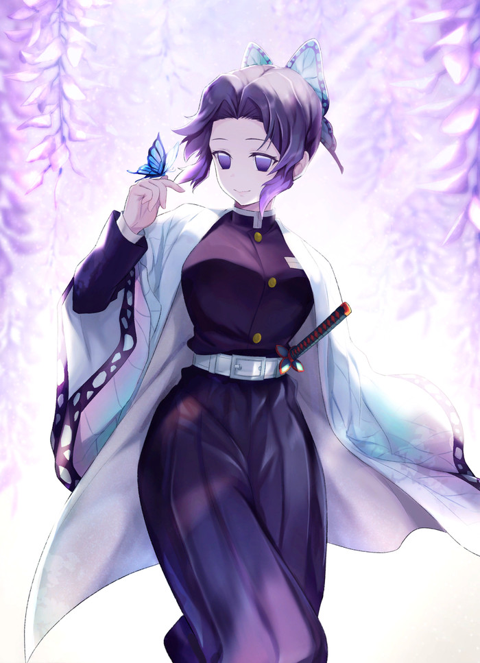  Kimetsu No Yaiba, Kochou Shinobu, Anime Art, 