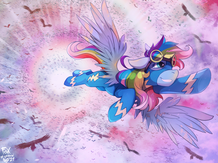 ! My Little Pony, Rainbow Dash, , -, Ponyart, Foxinshadow