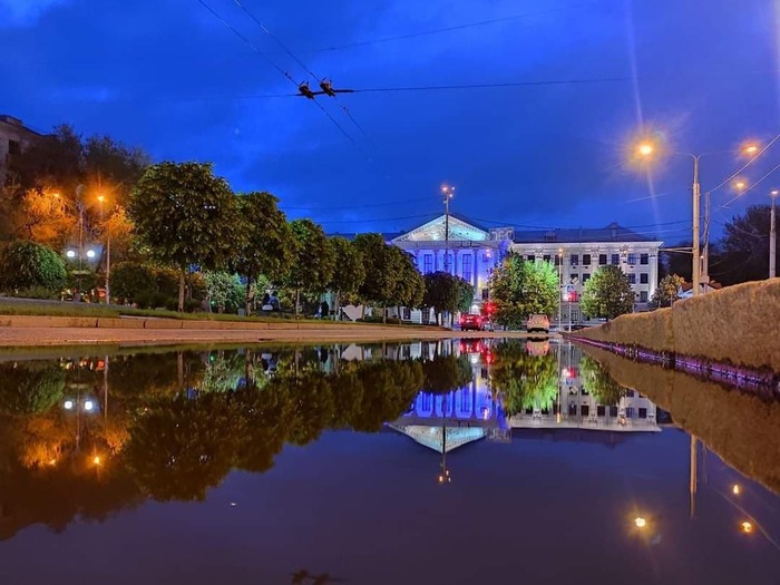 Запорожье вечером