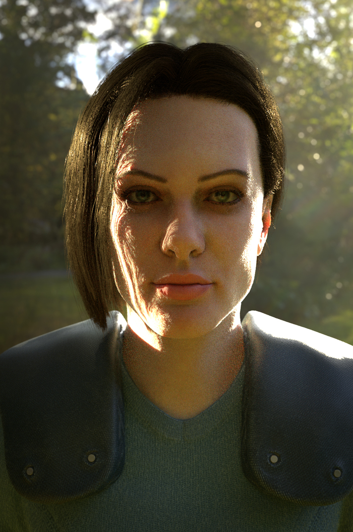 Jill Valentine (Julia Voth).   Jill Valentine, Resident Evil, 3D, , Blender, Zbrush, Julia Voth, , , , , , , Cycles Render, , 