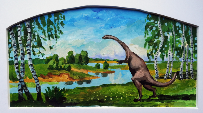 "Русский вопрос о происхождении" акрил, бумага