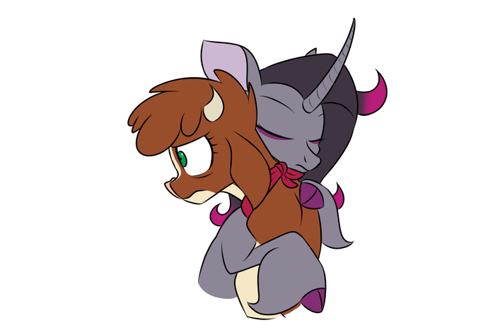 Make Hugs, not war My Little Pony, Thems Fightin Herds, Oleander (TFH), Redahfuhrerking, Arizona Cow (TFH)