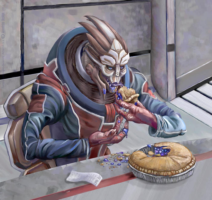 Pallin Eats a Pie Mass Effect, , , 
