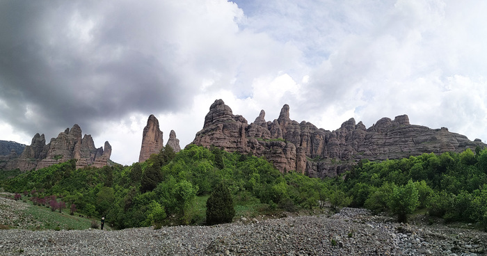В заказнике Чильдухтарон Природа, Горы, Весна, Таджикистан, Длиннопост